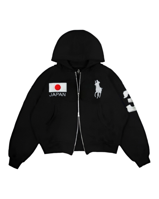 Double Zip Up Hoodie